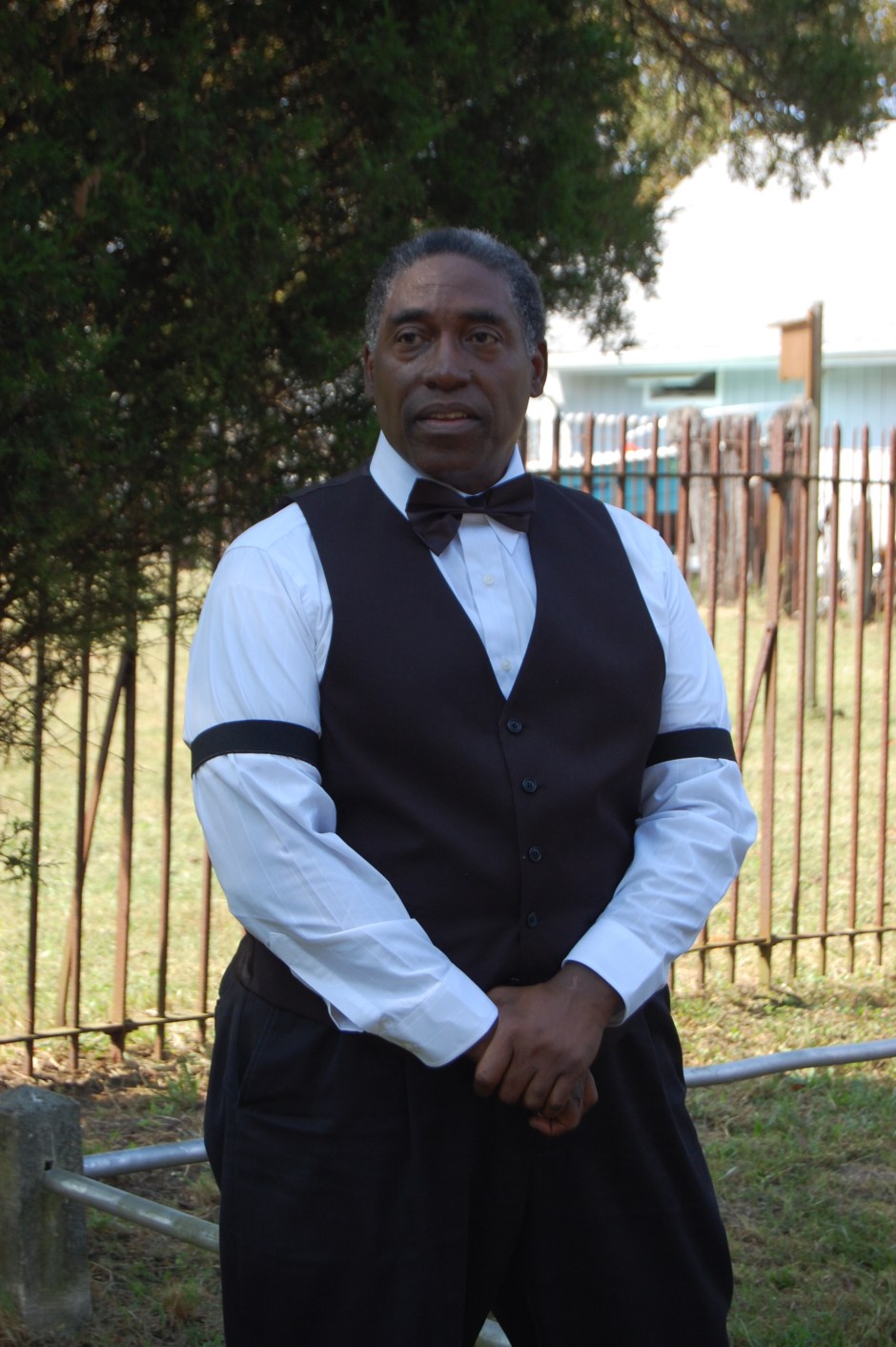 A reenactor portrays Dr. James Still who was known as the “Black Doctor of the Pines” for the hundreds of people in attendance at the Living History Family Day on Saturday, Oct. 5 in Mt. Laurel.
